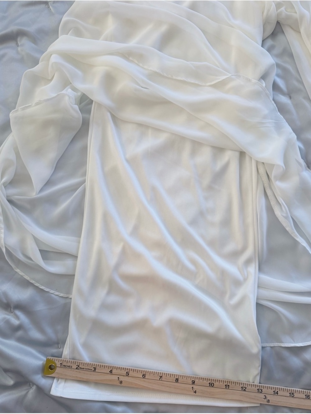 MSK White Halter Maxi Dress - Picture 10 of 14